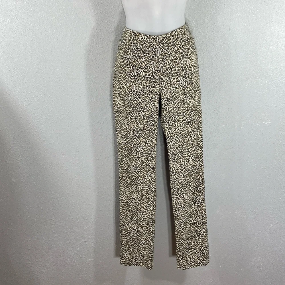 J. McLaughlin Masie leopard print pull on stretch pants